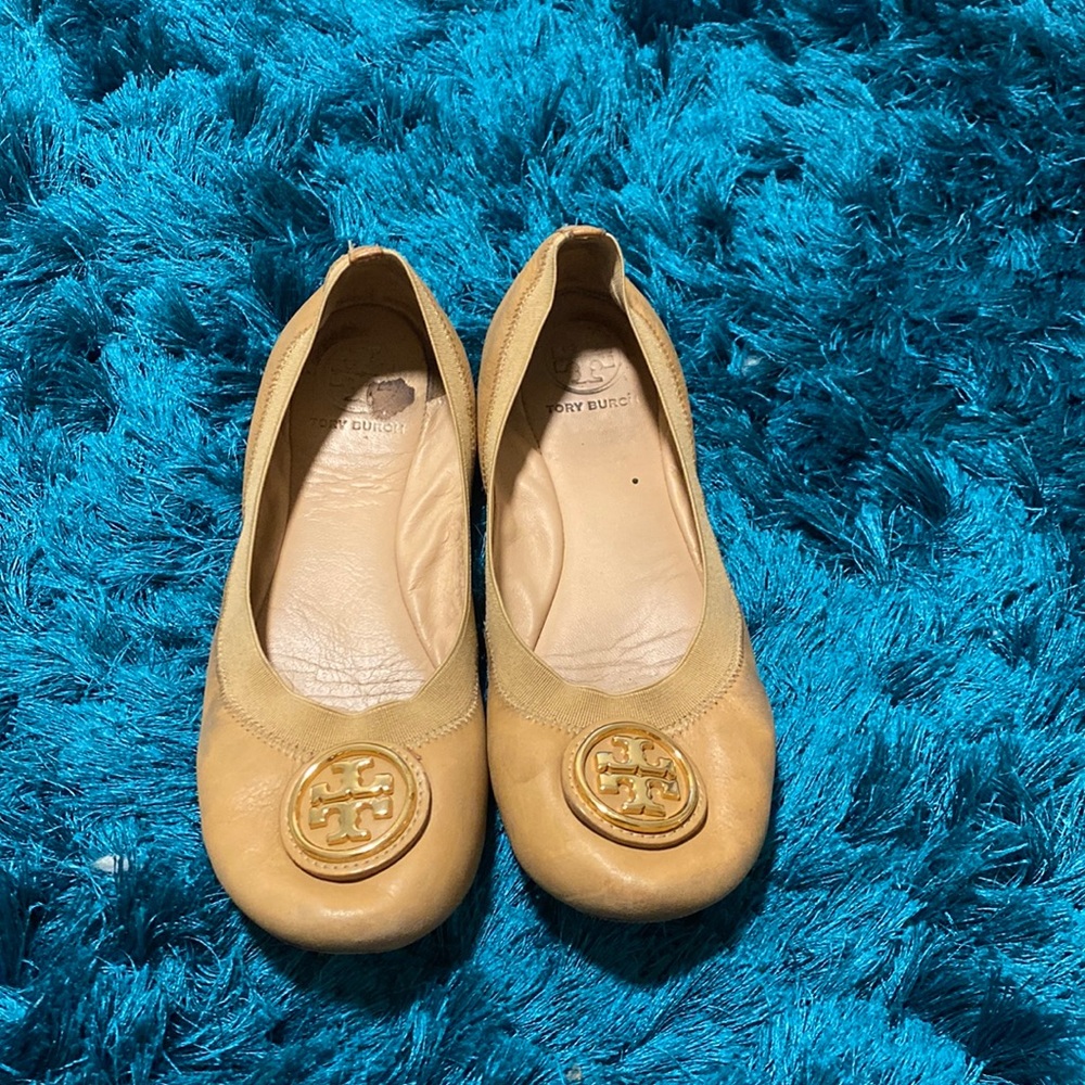 Tory Burch caramel ballerina